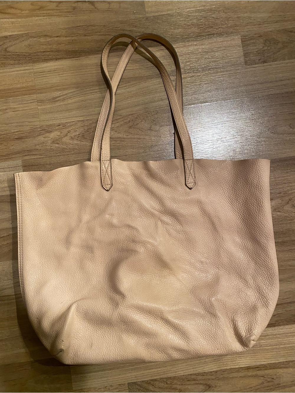 Cuyana Classic Nude Leather Tote Bag - AS IS